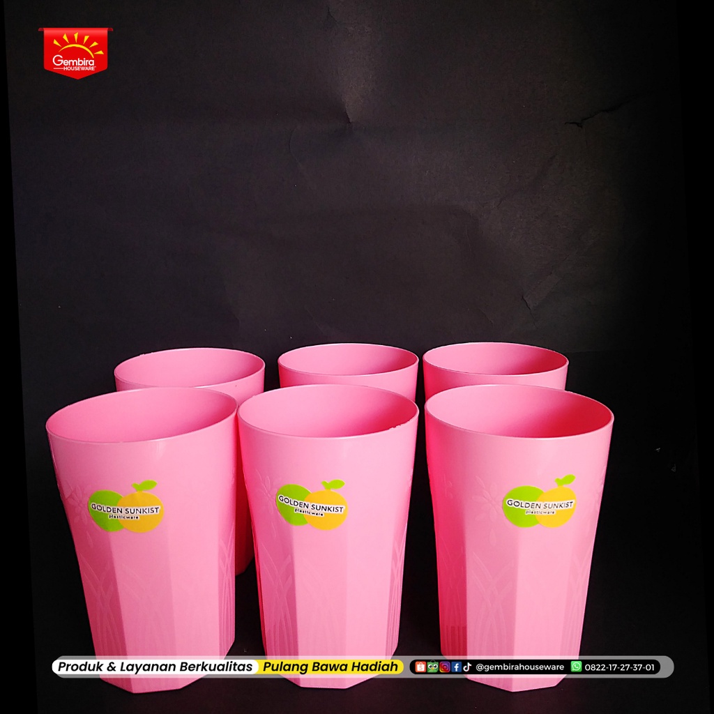 GELAS PLASTIK FIORI G 5019 PINK