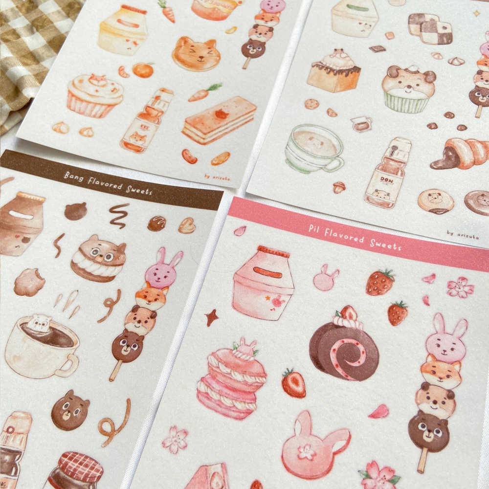 

ARIZUTA Day6 Flavoured Sweets Sticker Sheet / Stiker Kiss Cut