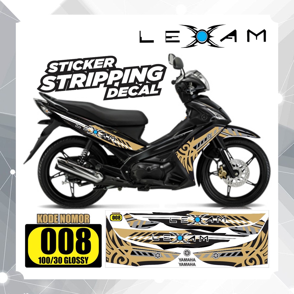 striping motor Yamaha Lexam / variasi Yamaha Lexam / decal Yamaha Lexam