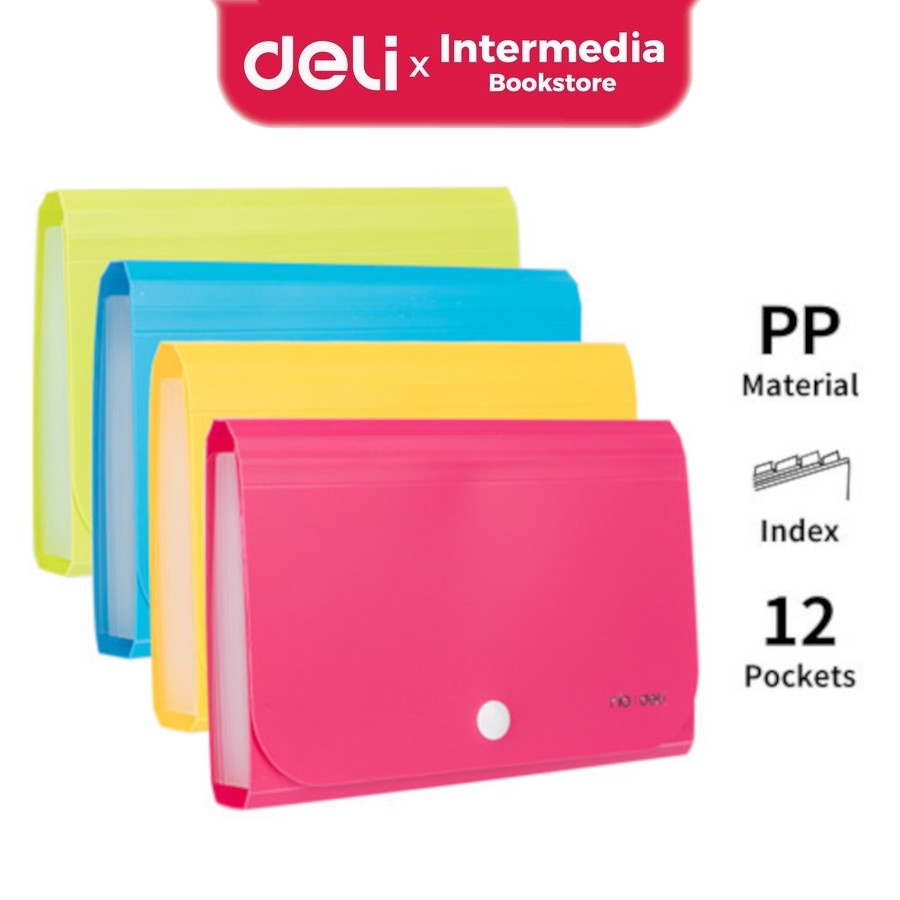 

Deli E5561 Expanding File ukuran A6 dan 12 Pembagi dengan tab index untuk pengaturan yang lebih mudah