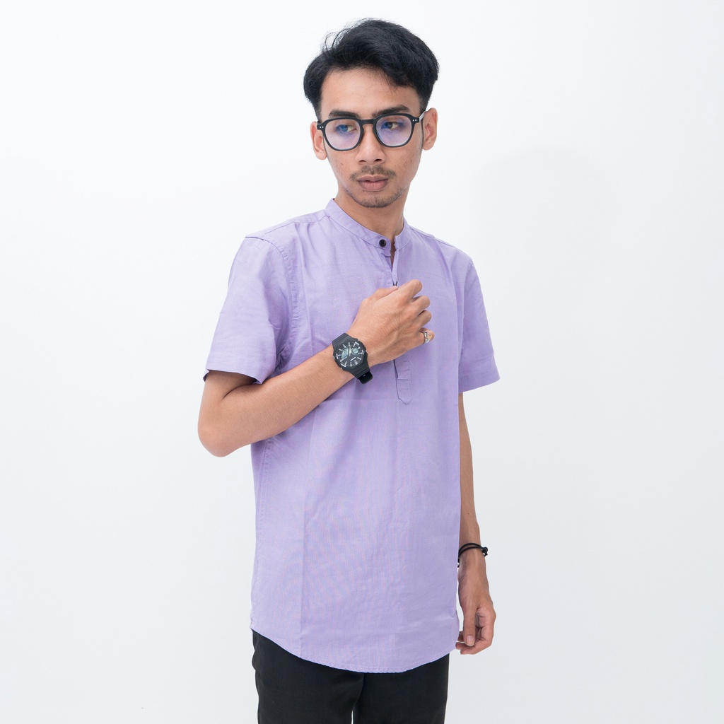 Moralist - Baju Koko Modern Muslim Model Kemeja Lengan Pendek Warna Concept