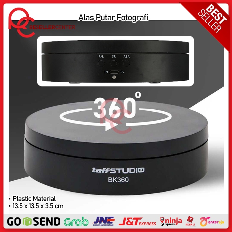 [ALAS PUTAR FOTOGRAFI] TAFFSTUDIO ALAS PUTAR FOTOGRAFI ROTATING DISPLAY STAND BASE 13.5CM MIRROR -