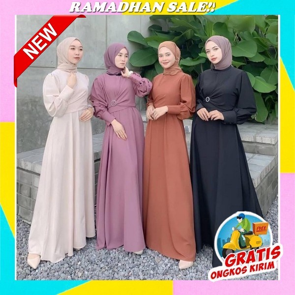 Baju Gamis Gsmis Casual Gamis Marlene Lebaran Dewasa Premium Elegan Model Terbaru Terbaru 2023 Pesta