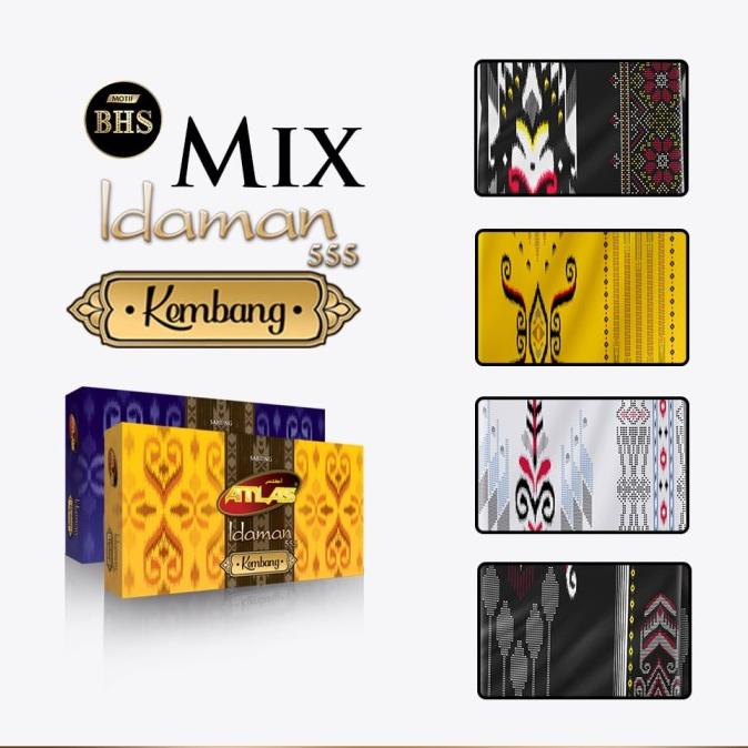 SARUNG ATLAS IDAMAN KEMBANG (GROSIR)