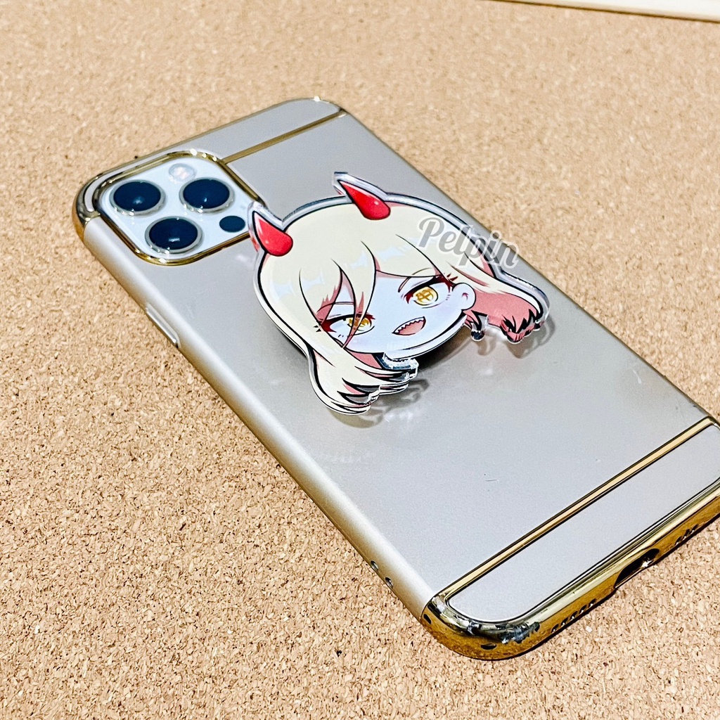 Pop socket griptok anime phone holder anime Chainsaw man Chainsawman iring makima denji aki power