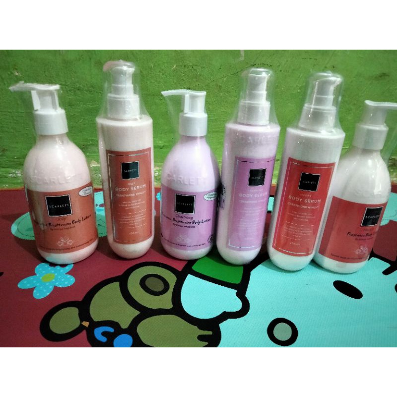 Paket Body serum + Body Lotiom SCARLETT ORIGINALL 1000%