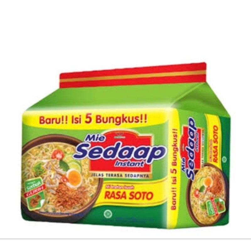 

Sedaap Mie Instan Soto 75 gr isi 5 bungkus