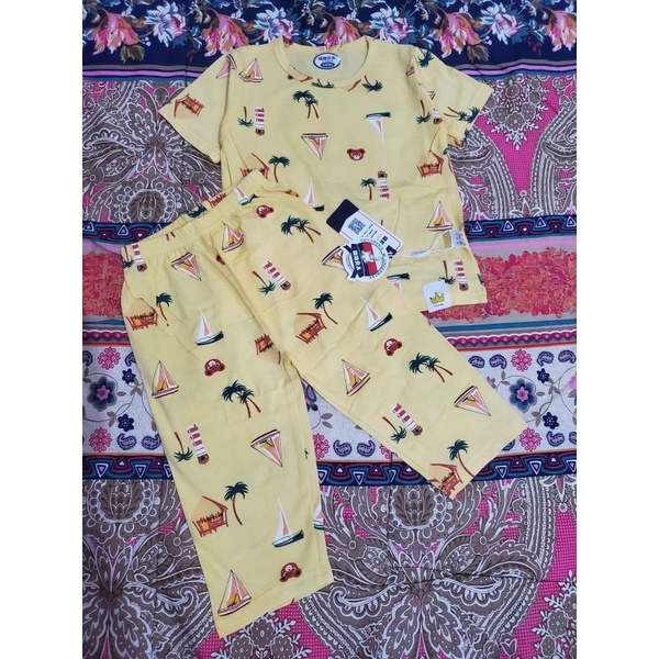 HPL. 1246 [BISA COD] GRA PIYAMA SALUR ORGANIK CP SALUR ORGANIK IMPORT PREMIUM BRAND JIJIBEIER USIA 1