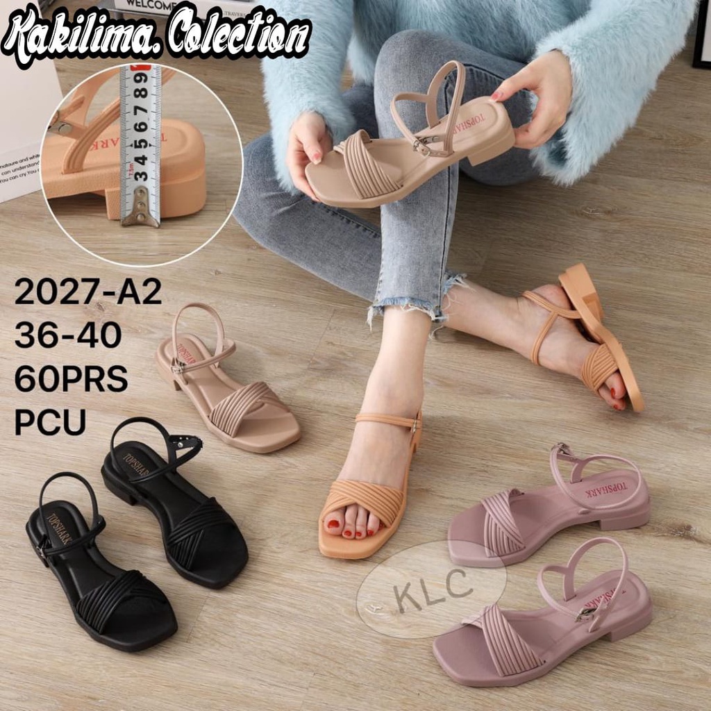 Sandal tali wanita sandal karet jelly perempuan balance 2027-A2