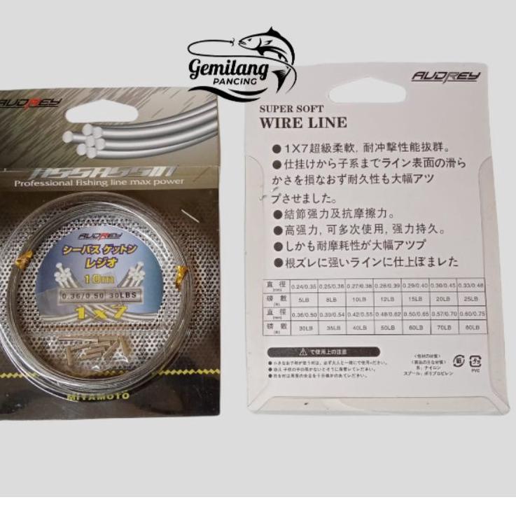 【Penjualan Terbaik】✅COD senar neklin 10 meter 1X7 senar pancing neklin