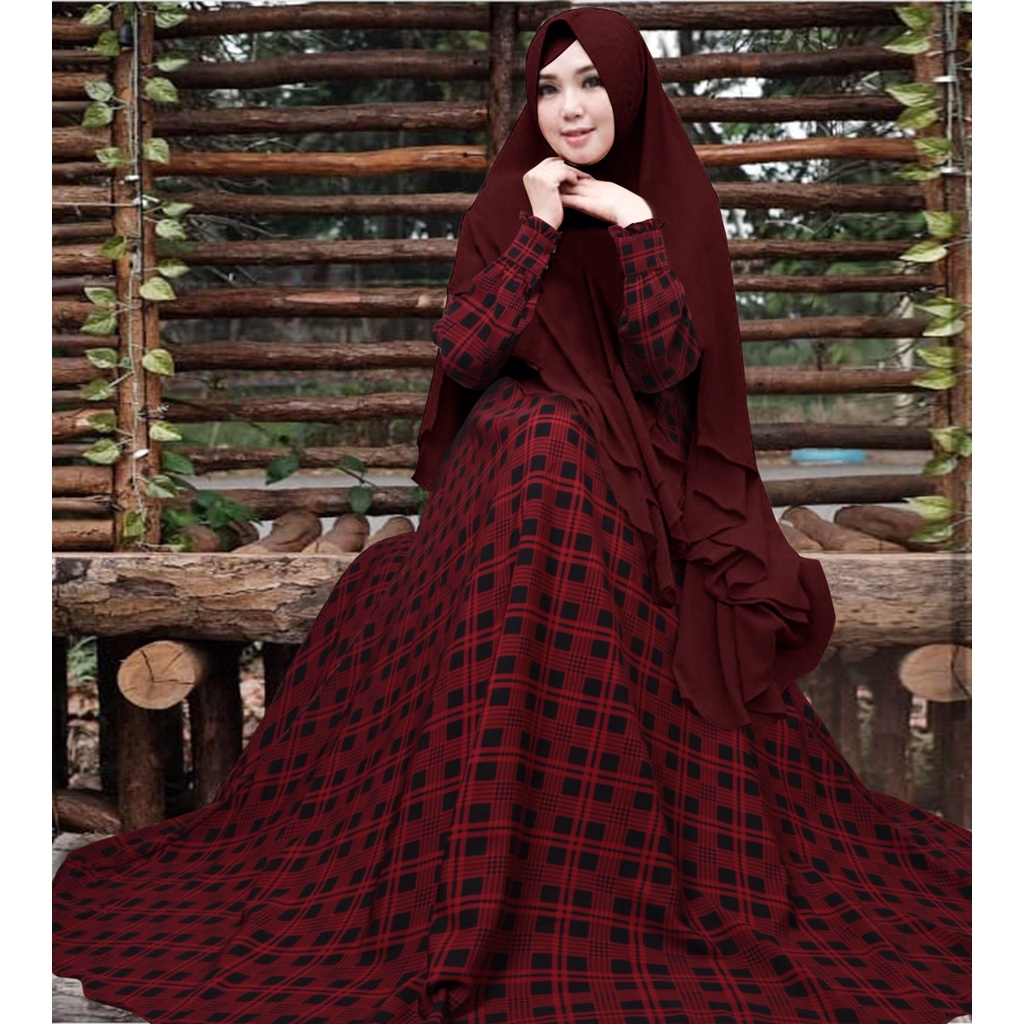 TIARA gamis set khimar (J6T4) Busui Friendly Gamis Premium Gamis Lebaran Maxy Jubah Turkey D2Q1 Impo