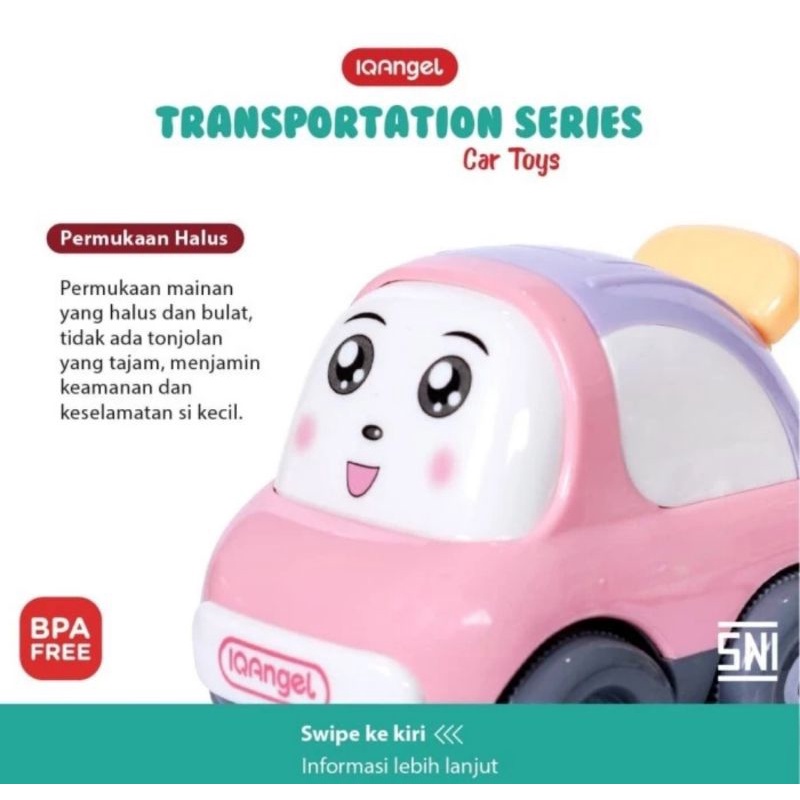 IQ Angel Car Toys / Mobil Mainan Anak / Mainan Edukasi Bayi / Mainan Mobil / Mainan Motorik Anak