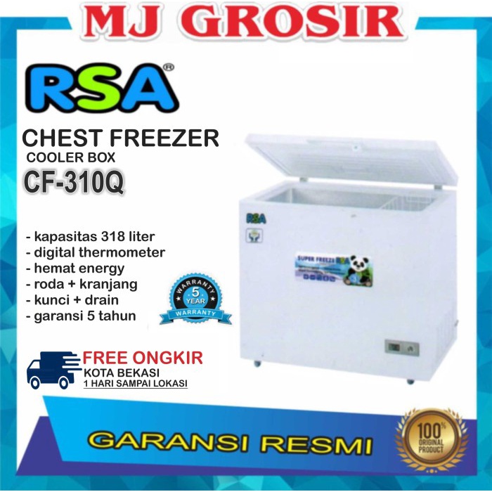 RSA CF 310 CHEST FREEZER BOX 300 L LEMARI PEMBEKU 300 LITER BY GEA