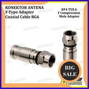 Konektor PPC-EX6 F Compression Connector Press RG6 Konektor Kompresi tools n parts 29M4R23