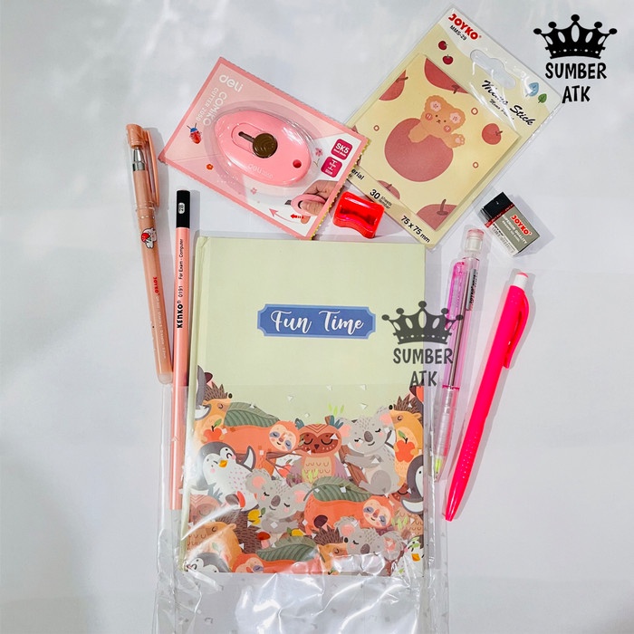 

PAKET ATK SET Mini Pink - SUMBER ATK