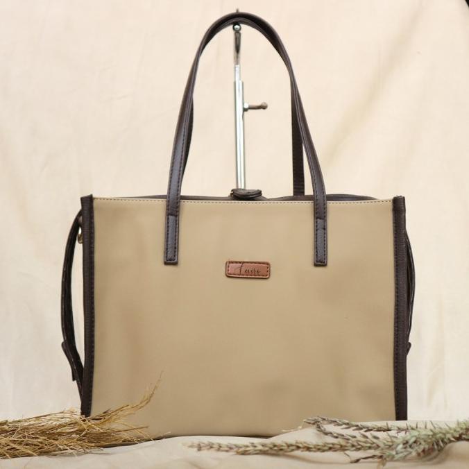 Ceviro Bomia Shoulder Bag Tas Bahu Tas Kantor Wanita Mocca