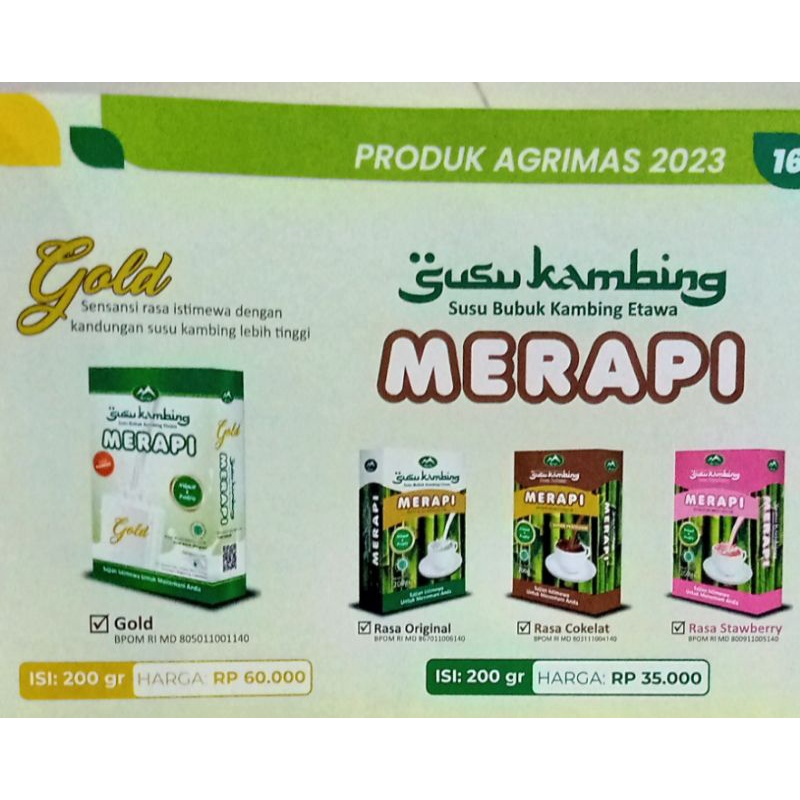 

Susu Kambing Gold Etawa