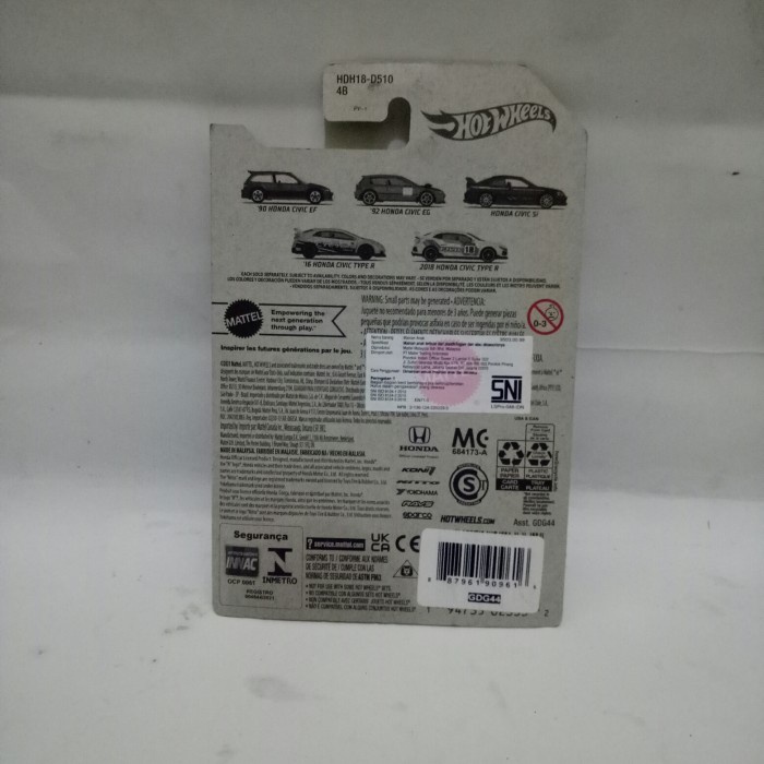MUST HAVE HOTWHEELS 16 HONDA CIVIC TYPE R YOKOHAMA KUNING SERIES HONDA CIVIC NEW TERLARIS
