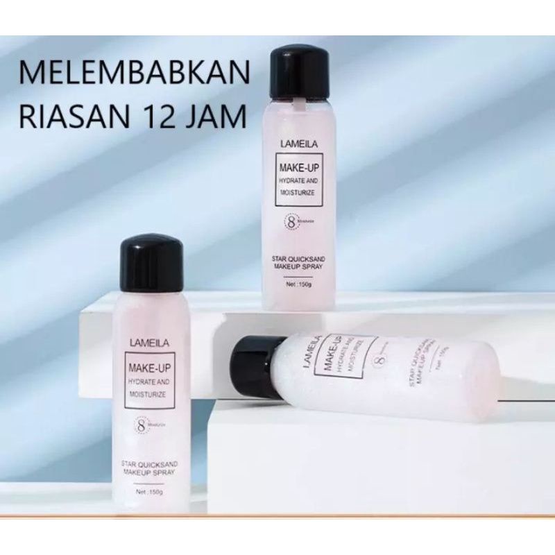 Lameila setting spray Quicksand Makeup Spray - Botol 150ml.