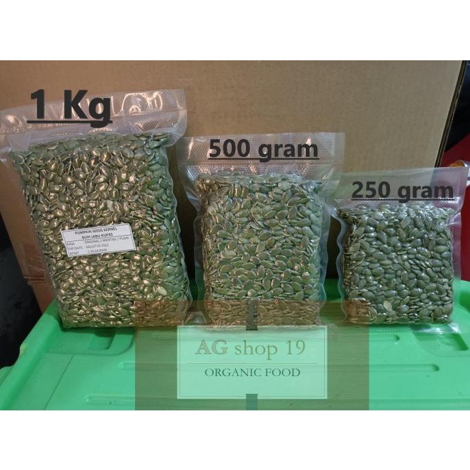 

STOK TERBATAS PUMPKIN SEEDS (BIJI LABU) / PEPITA - 1KG