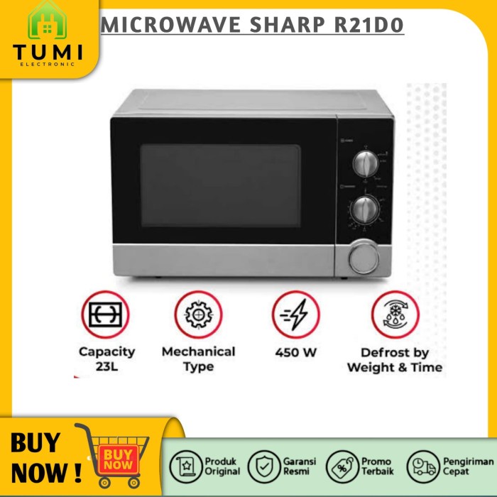 Terlaris Microwave Sharp R21Do / Sharp Microwave Low Watt R-21Do(S)-In