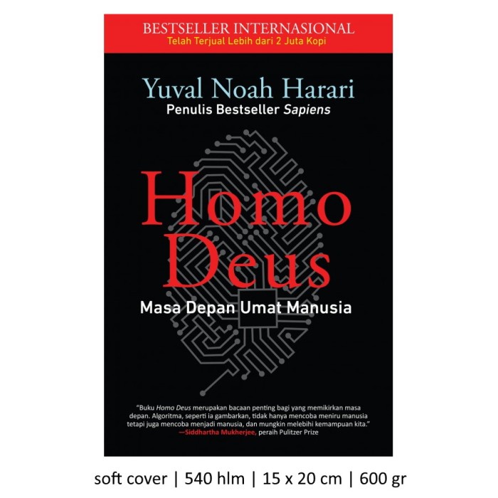 Buku Homo Deus Original Yuval Noah Harari Homodeus ORI