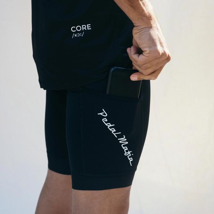 Pedal Mafia - Mens Core Cargo Bib - Black White