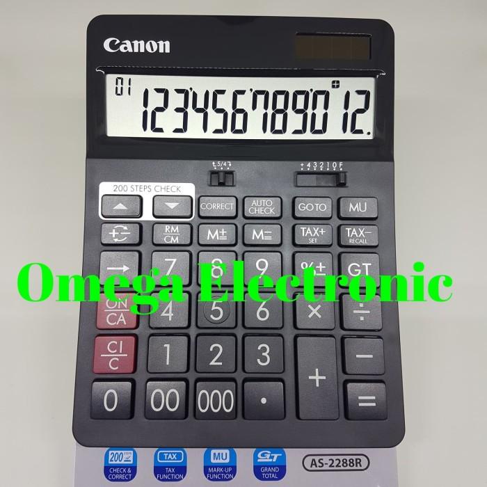 

Terlaris Canon Calculator As-2288R - Check & Correct Kalkulator 12 Digits