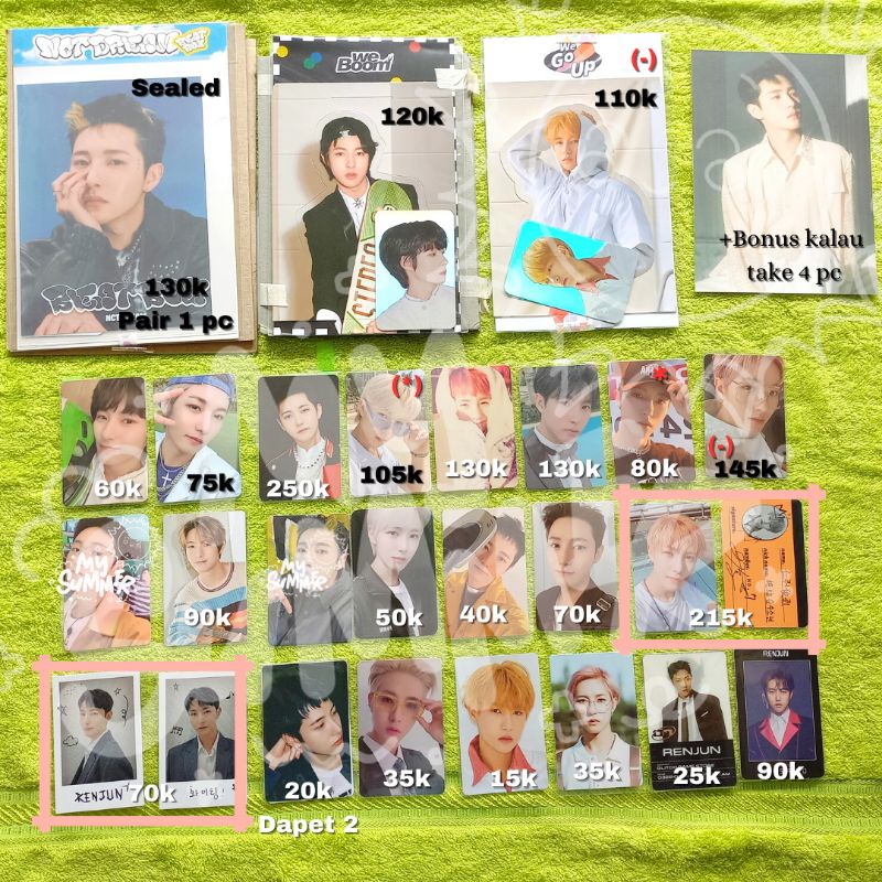 PC Photocard Renjun Hologram Beatbox NCT Dream Glitch Mode MFAL EPOXY Boring Hot Sauce Ace Kit Acces