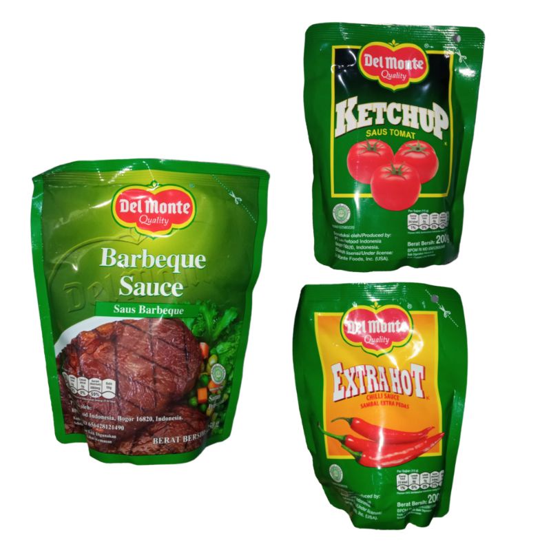 

Del Monte Saus Saos Tomat Barbeque Extra Pedas - Delmonte Standing Pouch - TemuPawon