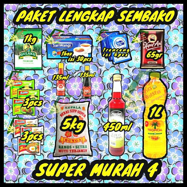 

[ READY ] PAKET SEMBAKO BERMERK LENGKAP SUPER MURAH 4 KODE 873