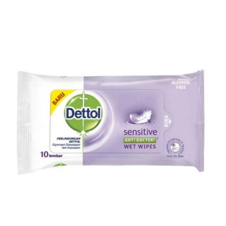 Dettol Sensitive Tisu Basah 50 Sheets Beli 1 gratis 1