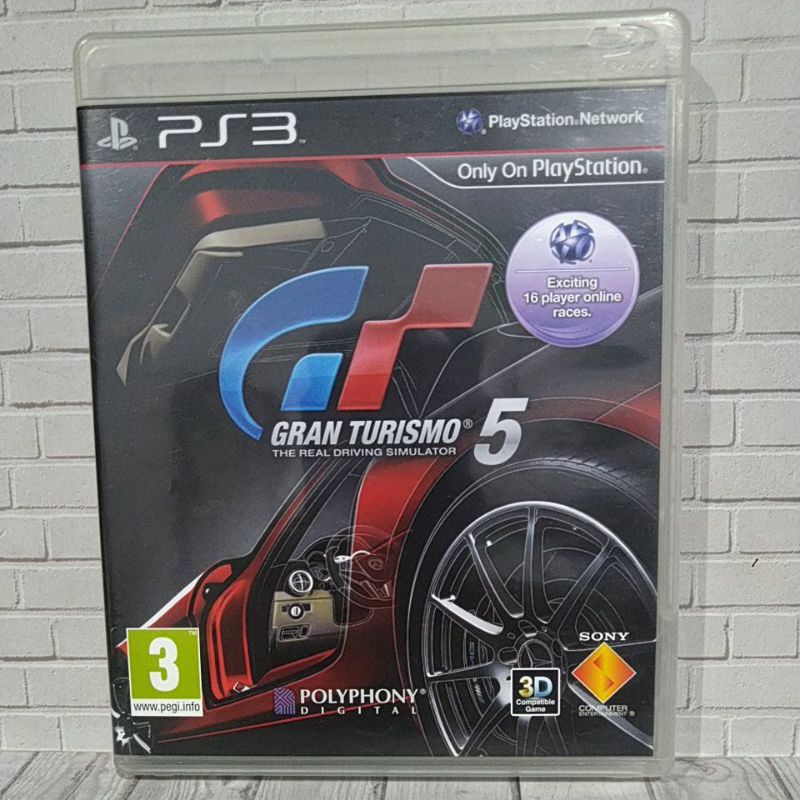 BD CD KASET ORIGINAL PS3 gran turismo 5 usa Bahasa Inggris Box dan Cover Original