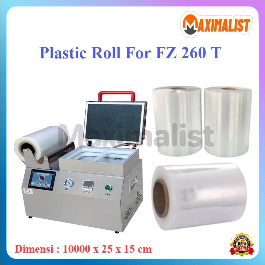 PLASTIC ROLL FOR FZ-260T Tray Vacuum Skin Packing Machine GETRA / Plastik Roll Makanan / Plastik