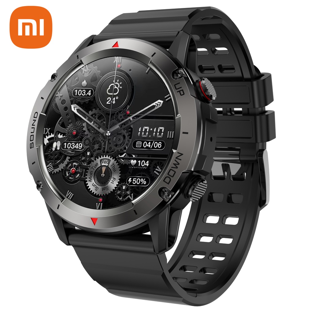 Xiaomi NX9 Jam Tangan Pintar Pria, Panggilan Bluetooth 24 Jam Deteksi Kesehatan IP68 Tahan Air 400Ma