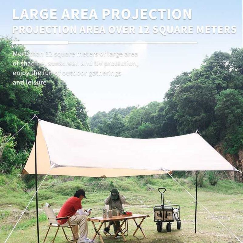 Buizel 5x3M Tenda Camping Kanopi Flysheet Shelter Rain Proof Simple Build - B3