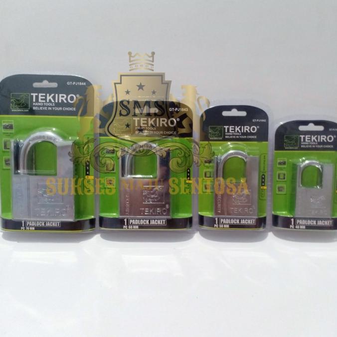 GEMBOK JAKET STAINLESS TEKIRO 40mm/GEMBOK RUKO PINTU RUMAH GUDANG