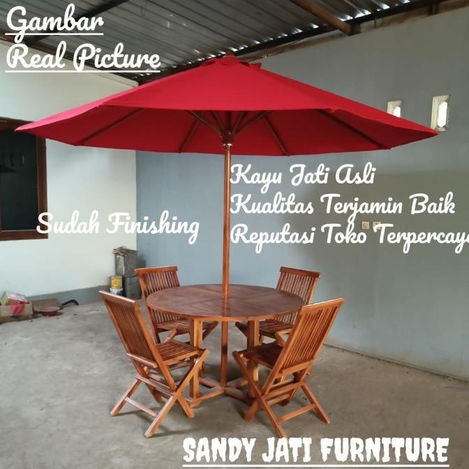 Tenda Kursi Payung Pantai Cafe, Meja Kursi Payung Taman Cafe Terbaru