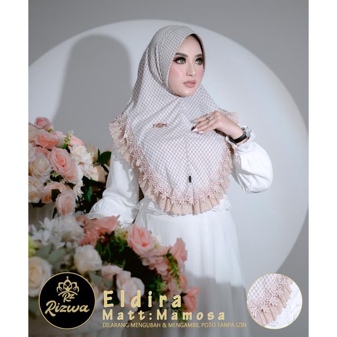 HIJAB INSTAN ELDIRA JERSEY MAMOSA SUPER ORIGINAL RIZWA