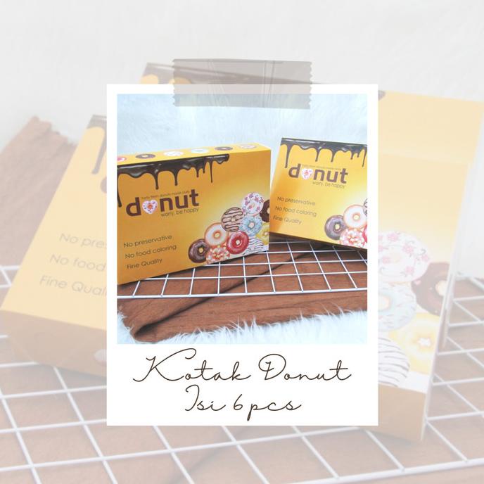 

salle Dus Box Kemasan Donat uk 27 x 18,5 x 5,5 cm Foodgrade cetak Full Color