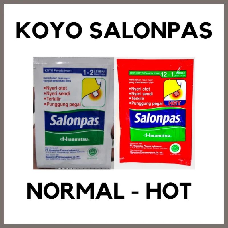 Koyo Salonpas Salonpas Hijau Salonpas Hot Hisamitsu Koyo  1Box pereda nyeri