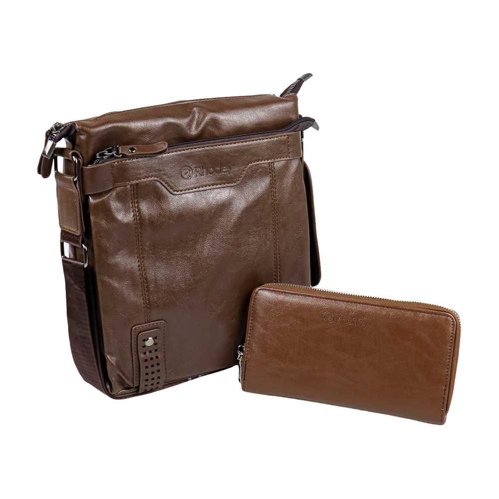 Rhodey Tas Selempang Messenger Crossbody Bag Pria dengan Dompet 5036 Dompet Kecil Dompet Kulit Pria Dompet Pria Panjang Dompet Pria Kulit Asli Dompet Pria Keren Dompet Kulit Asli Dompet Tipis Dompet Kecil Pria Dompet Cowok Branded Dompet Pria Kanvas Dompe