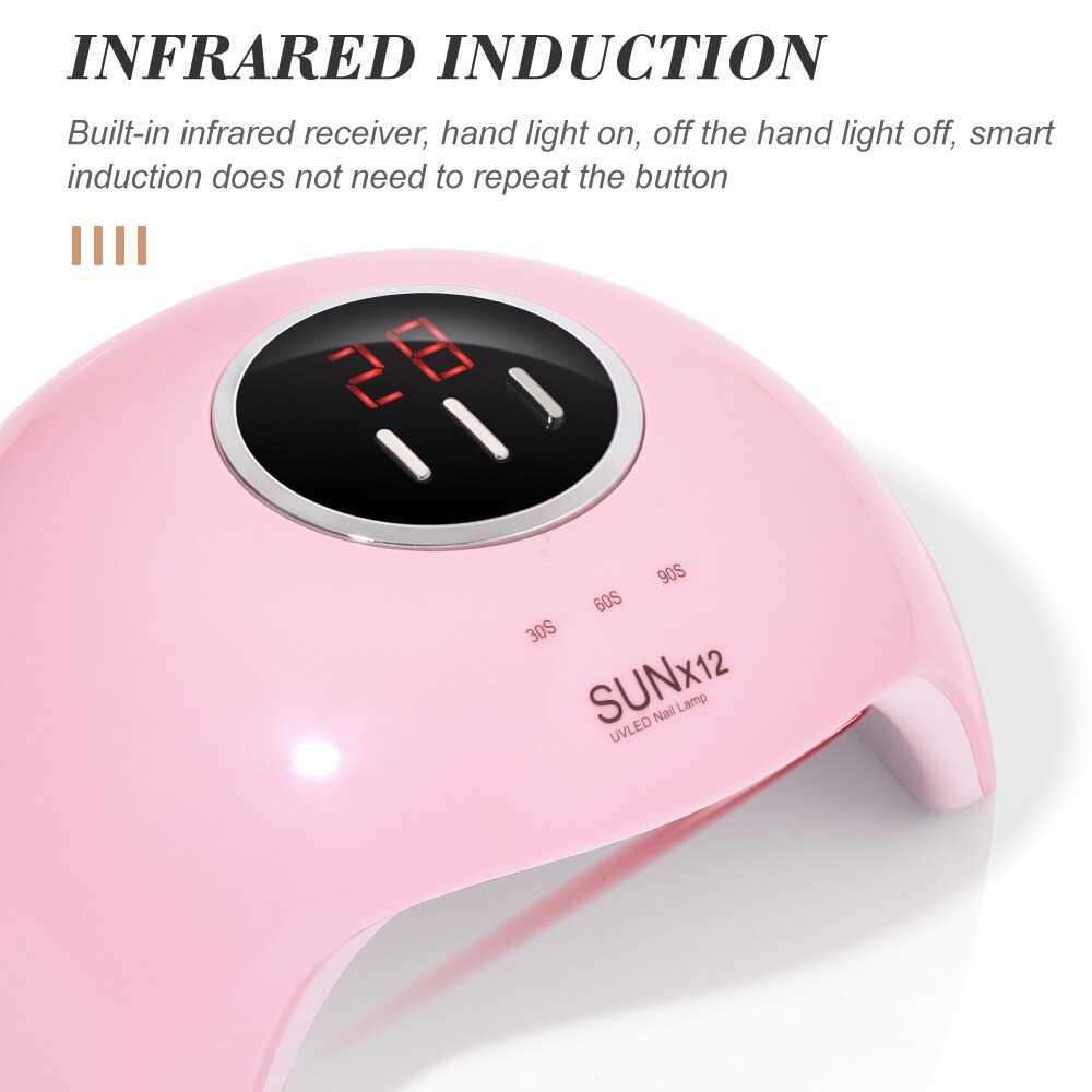 Biutte.co SUN Pengering Kutek Kuku UV LED Nail Dryer 54 W X12 Alat Cat Rambut Alat Cat Rambut Perlengkapan Camping Perlengkapan Camping Perlengkapan Nail Art Perlengkapan Nail Art Perlengkapan Anak Perlengkapan Anak Perlengkapan Kue Perlengkapan Kue Perle