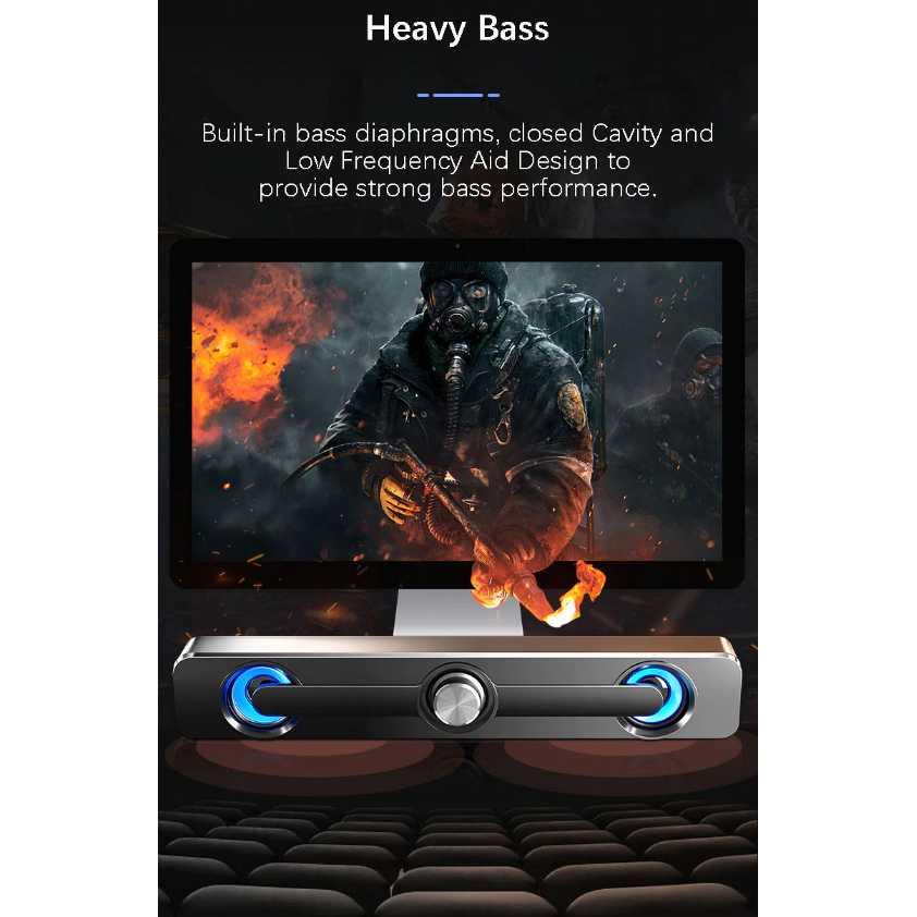 SADA Bluetooth Soundbar Home Theater HiFi Stereo Heavy Bass -111