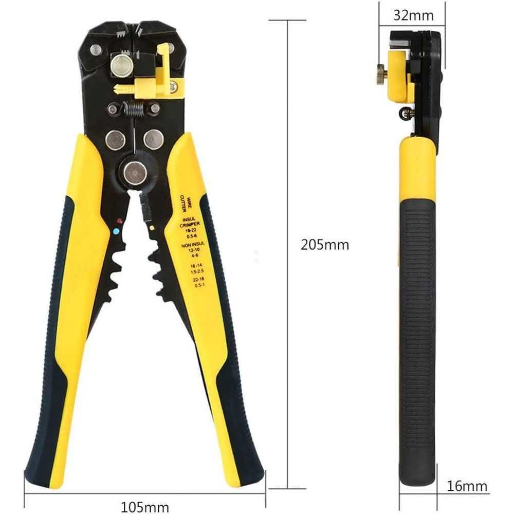 Taffware Tang Kabel Multifungsi Wire Cutter Crimper Pliers - TK0742