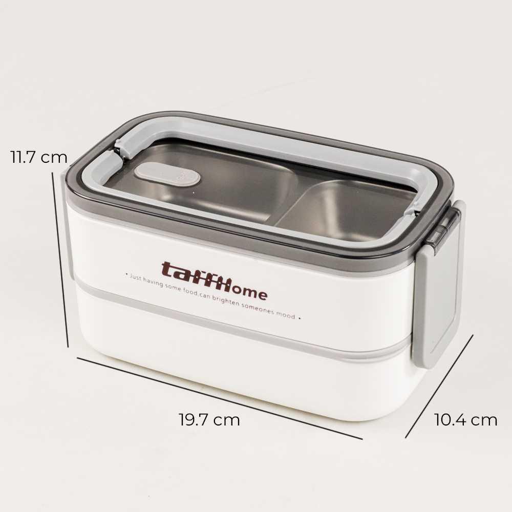 TaffHOME Kotak Makan Bento Lunch Box Stainless Steel 274 Tempat Makan Kotak Makan Kotak Bekal Tupperware Tempat Makan Lunch Box Set Tempat Bekal Tas Bekal Makanan Tempat Makan Anak Lunch Box Stainless Box Bento Kotak Makan Anak Kotak Makan Anti Tumpah Kot