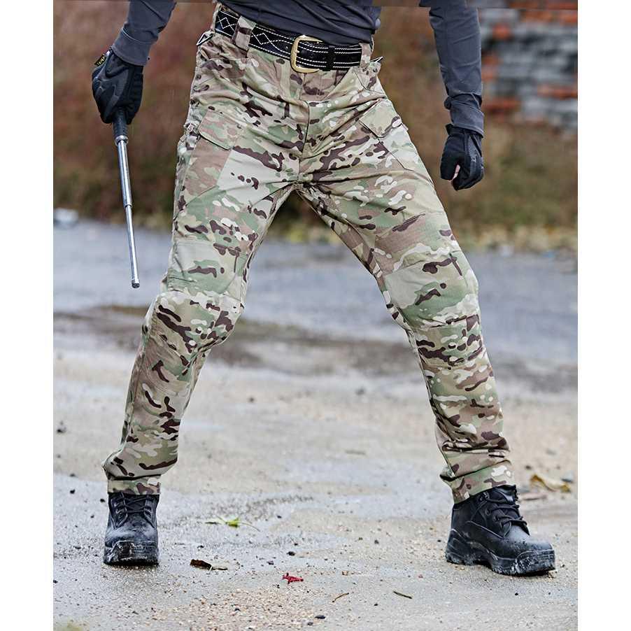 THY Celana Panjang Cargo Pria Tactical Training Suit X7