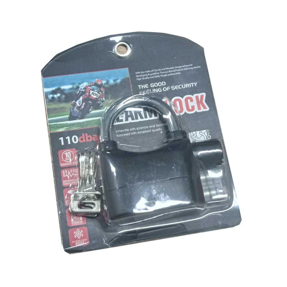EYCI Gembok Alarm Motor Suara Anti Maling / Lock Siren 10mm PR14 - Apr14