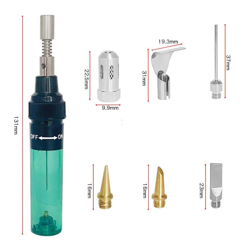 LEFAVOR Solder Gas Butane Portable Iron Pen - HT-F01 Solder Gas Portable Solder Listrik Timah Timah Solder Blower Solder Uap Setrika Uap Portable Taffware Gas Portabel Solder Tembak Blower Uap Solder Gas Tabung Gas Portable Lampu Tanpa Listrik