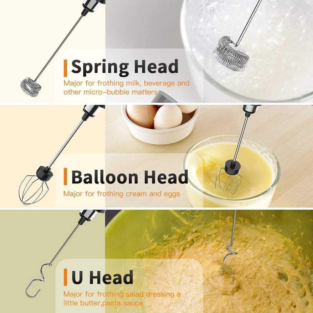 STYLHOME 3 in 1 Beater Mixer Telur Whisk Foamer Milk Frother - EW071
